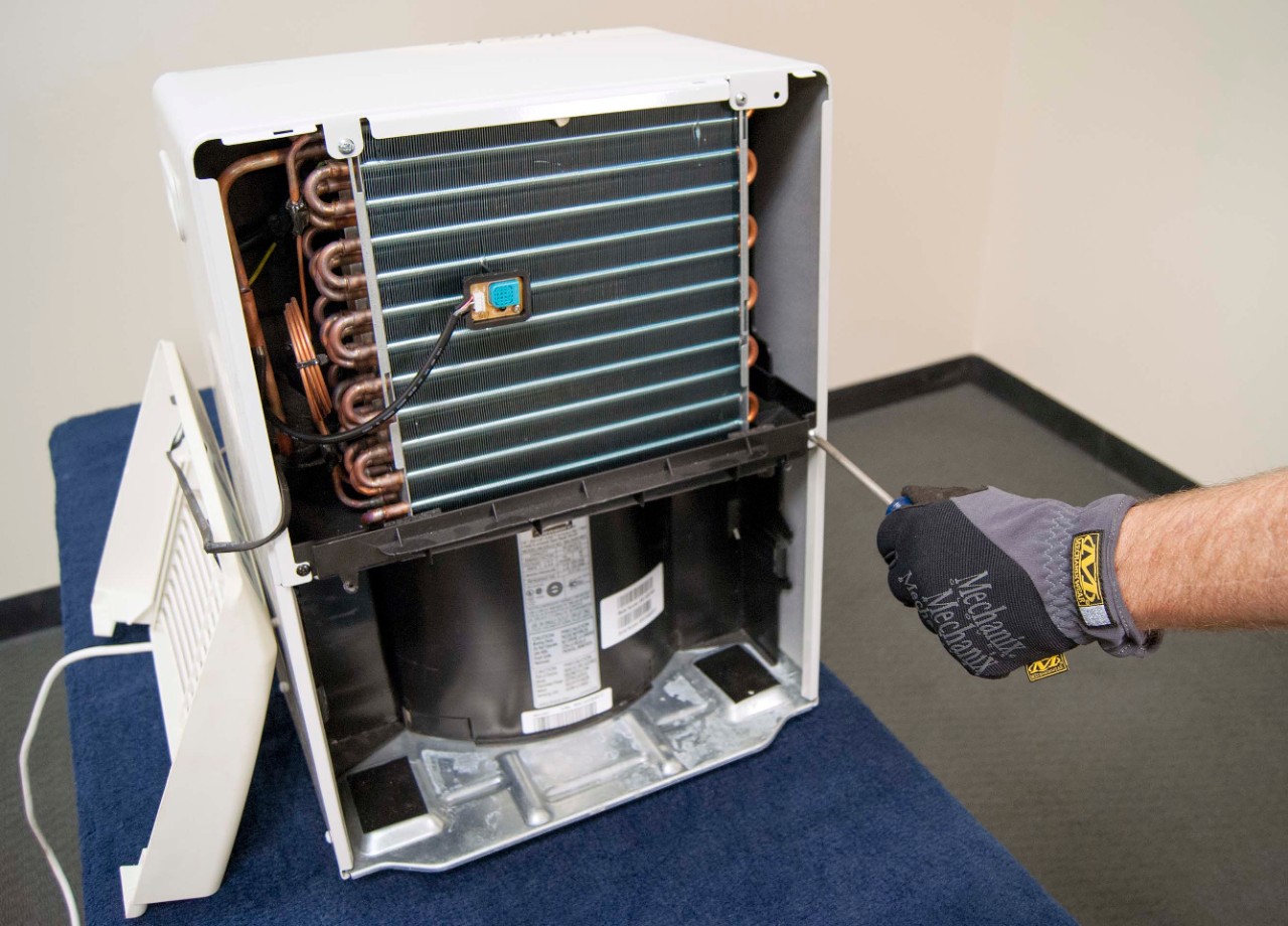 What is dehumidifier leaking refrigerant issue